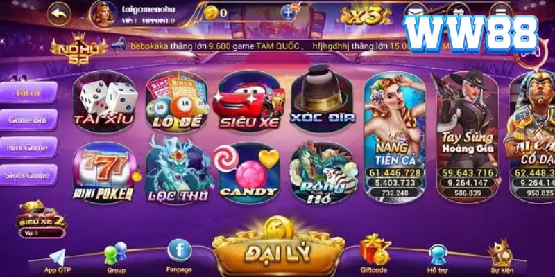 Cổng game quy tụ nhiều bom tấn nổ hũ đình đám